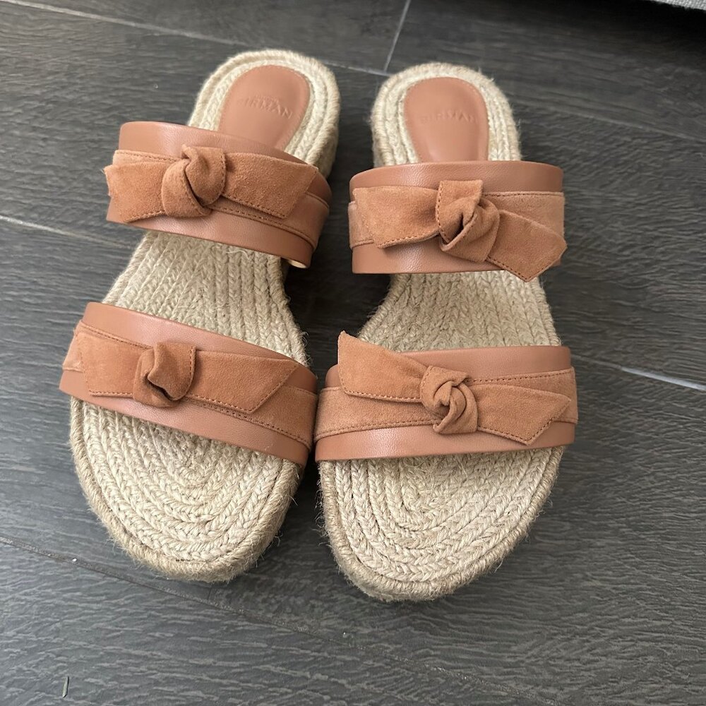 NEW Tan Alexandre Birman Clarita Espadrille Sandals Size 38